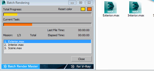 3DMax多通道批渲染大师Batch Render Master v3.4 For Vray Trial