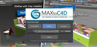 3D Max场景模型导入C4D插件MaxToC4D v3.0