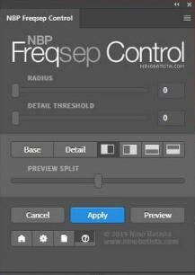 PS磨皮美化插件：NBP Freqsep Control 2.0.000 Win/Mac