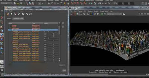 Maya集群动画插件：Golaem Crowd v6.4.3