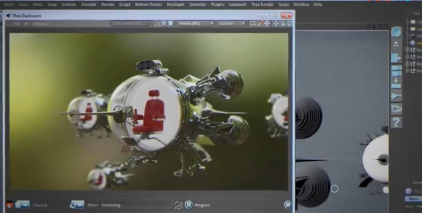 C4D高级渲染引擎插件：Thea Render v2.0