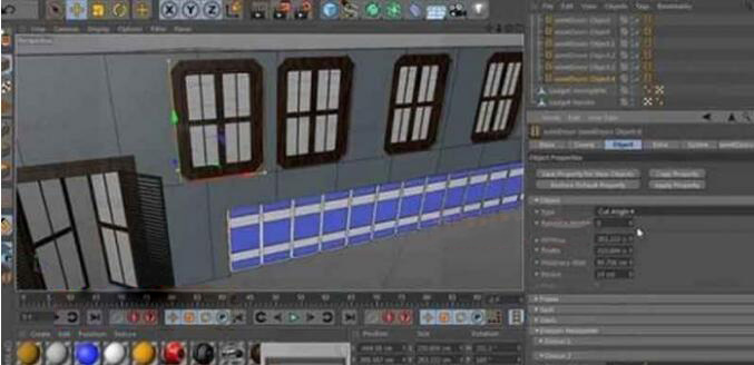 C4D窗户门参数化插件效果展示