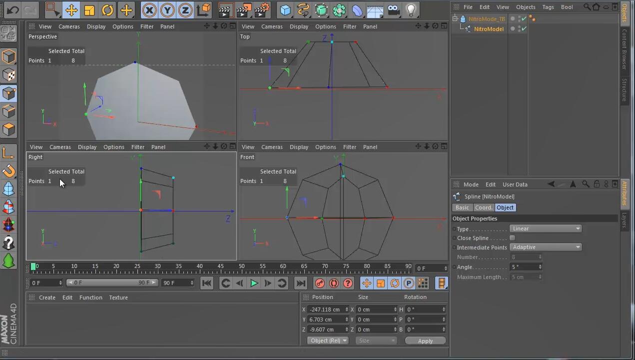 C4D画轮廓得模型插件：Nitro4D NitroModel