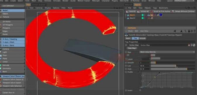 C4D顶点拓扑贴图工具插件：Tools4D Topology