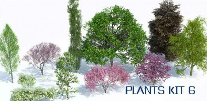 SketchUp插件Laubwerk Plants Kit 6截图