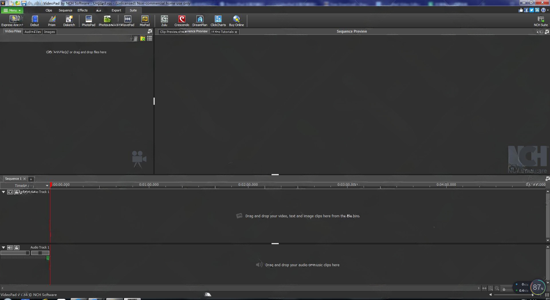 VideoPad Video Editor v7.34界面预览