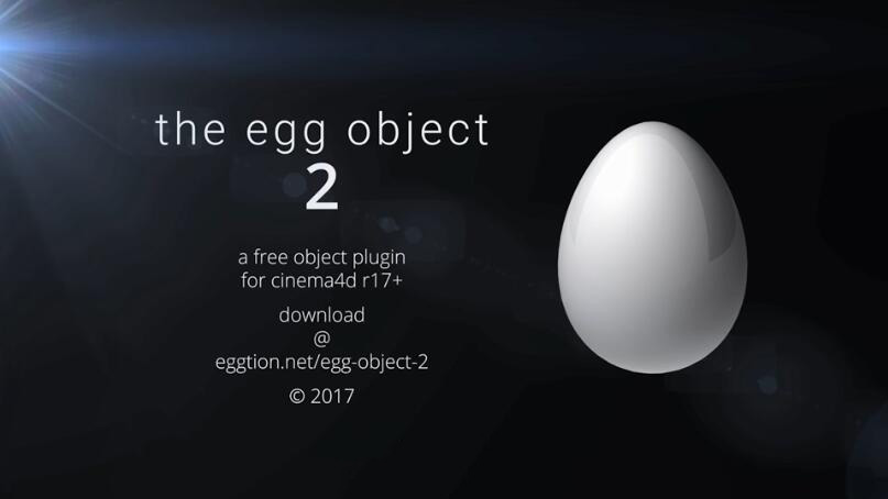 Cinema 4D 鸡蛋生成插件 EggObject2