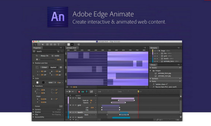 Adobe Animate CC2021界面预览