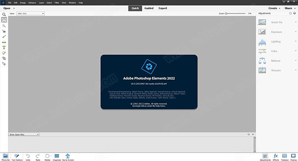 Photoshop Elements 2022编辑界面