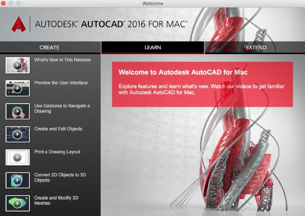 AutoCAD 2016 MAC破解版软件截图