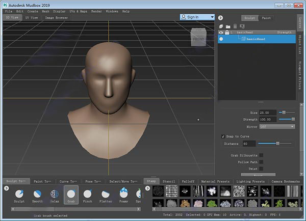 Autodesk Mudbox 2019 screenshot