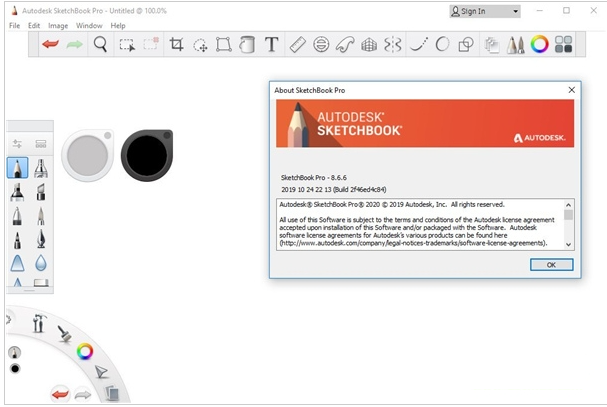 Autodesk Sketchbook Pro 2020软件界面