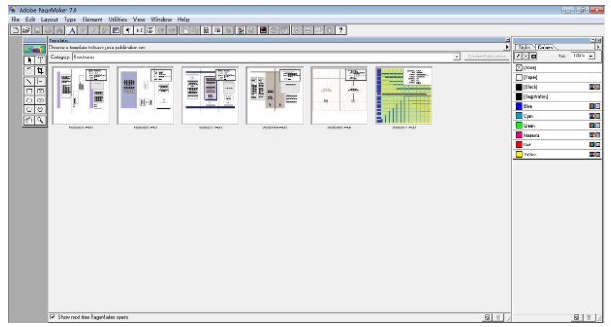 Adobe PageMaker 6.5新建文档