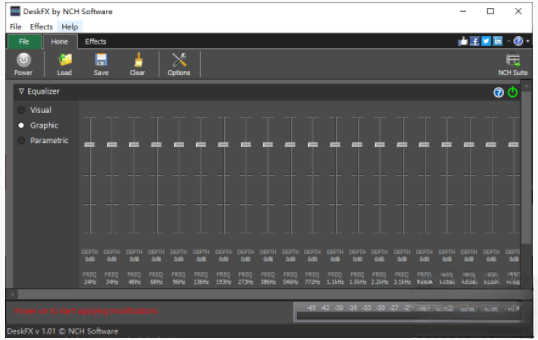 DeskFX音频增强工具界面