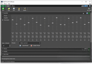 DeskFX音频增强工具界面