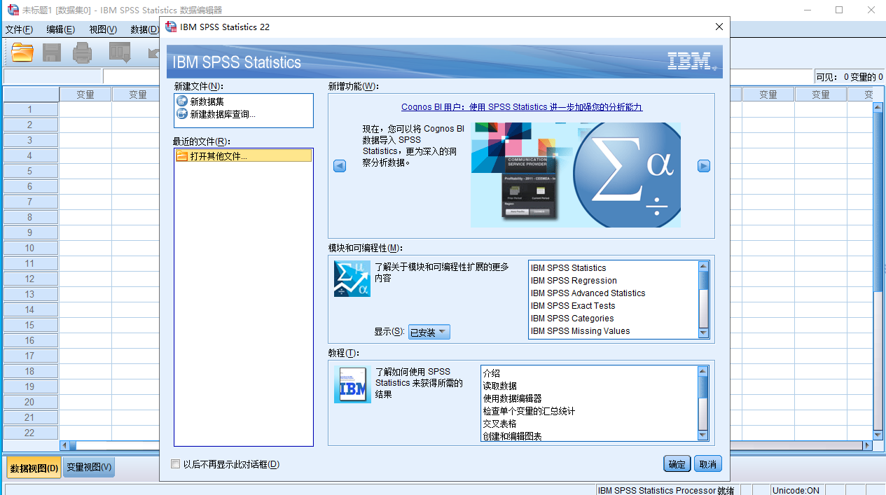 IBM SPSS Statistics22统计分析软件中文版