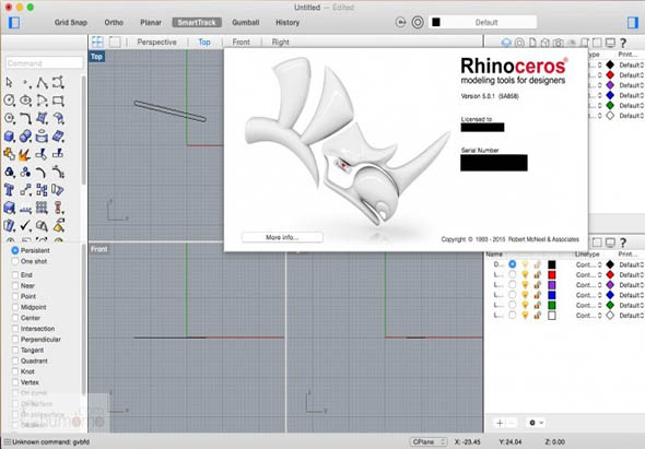 Rhino 7.1 for Mac软件截图