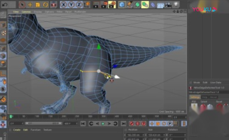 C4D模型变形修改插件：NitroEdgeDeformerTool v1.05免费下载