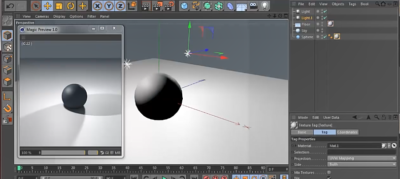 C4D快速渲染预览插件：Nitro4D MagicPreview v1.15免费下载