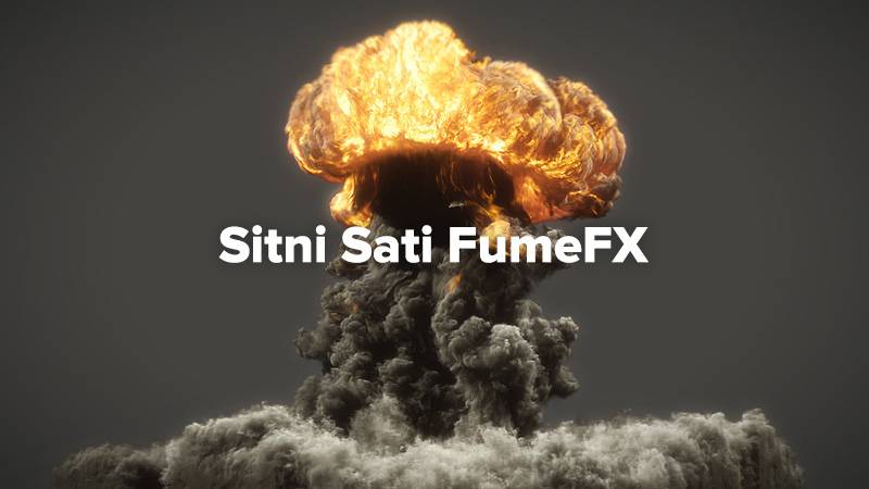 C4D流体动力学模拟插件：SitniSati FumeFX 