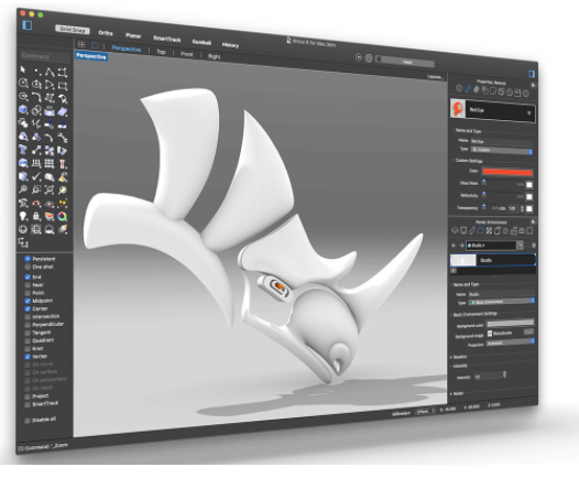 犀牛Rhinoceros 6.25 for Mac【3D建模软件】