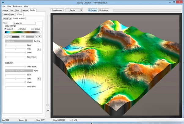 World Creator v2.4.0 GPU三维地形生成软件下载