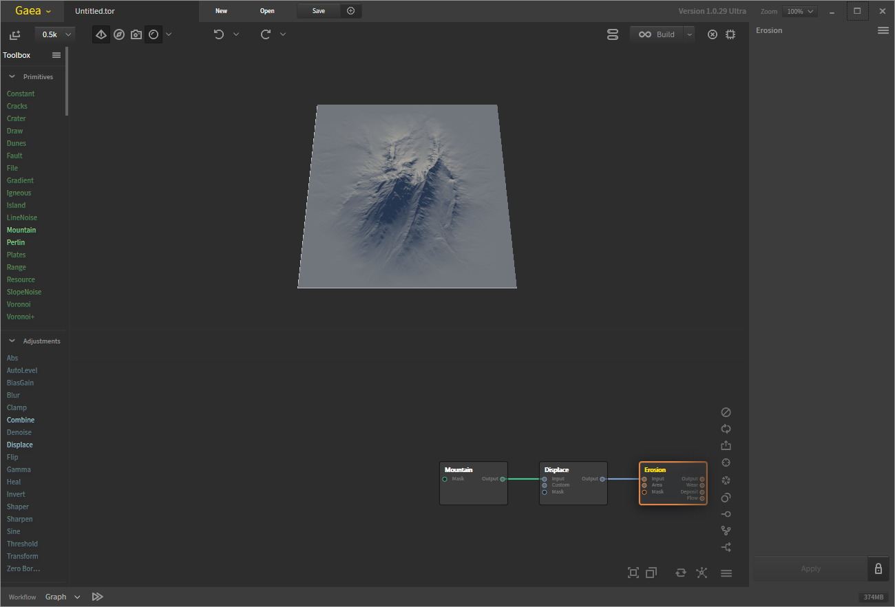 QuadSpinner Gaea v1.0.29 - 三维地形和CG景观设计软件