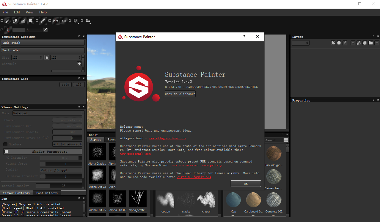 Substance Painter 1.4.2 Texturing Software