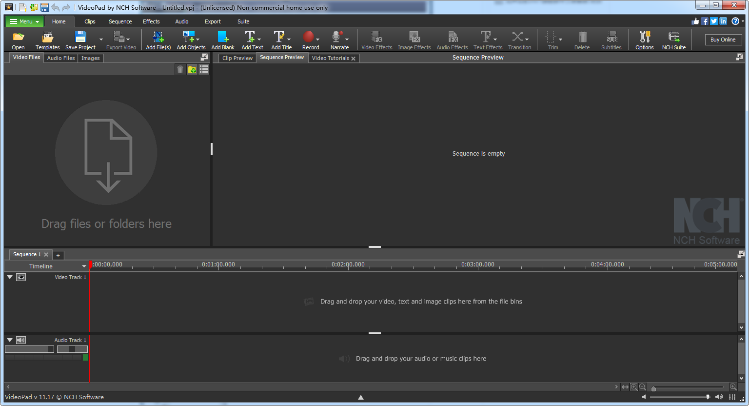 VideoPad Video Editor v11.17 - Download the English Free Version