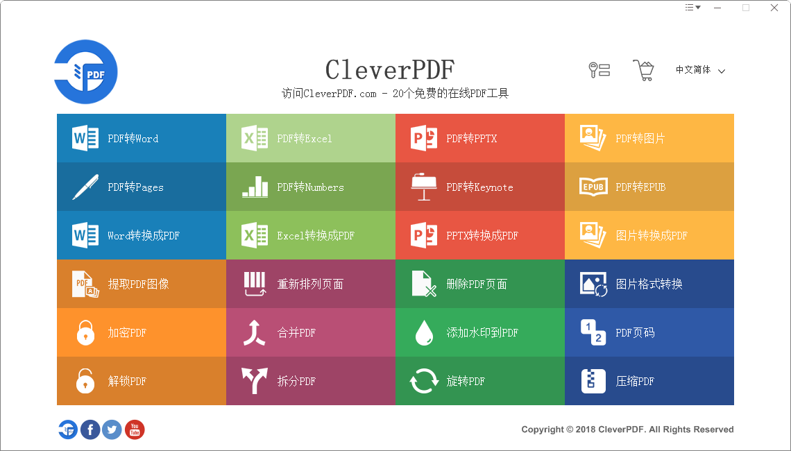 CleverPDF v3.0【万能pdf转换器】免费中文版下载