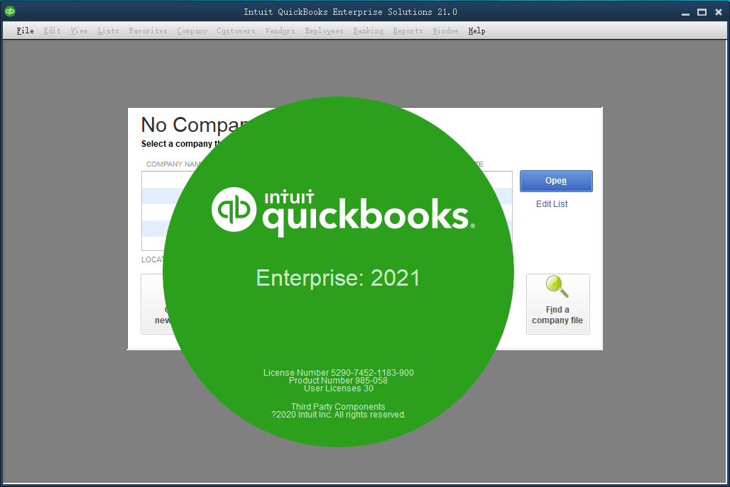 QuickBooks 2021 企业级管理套件