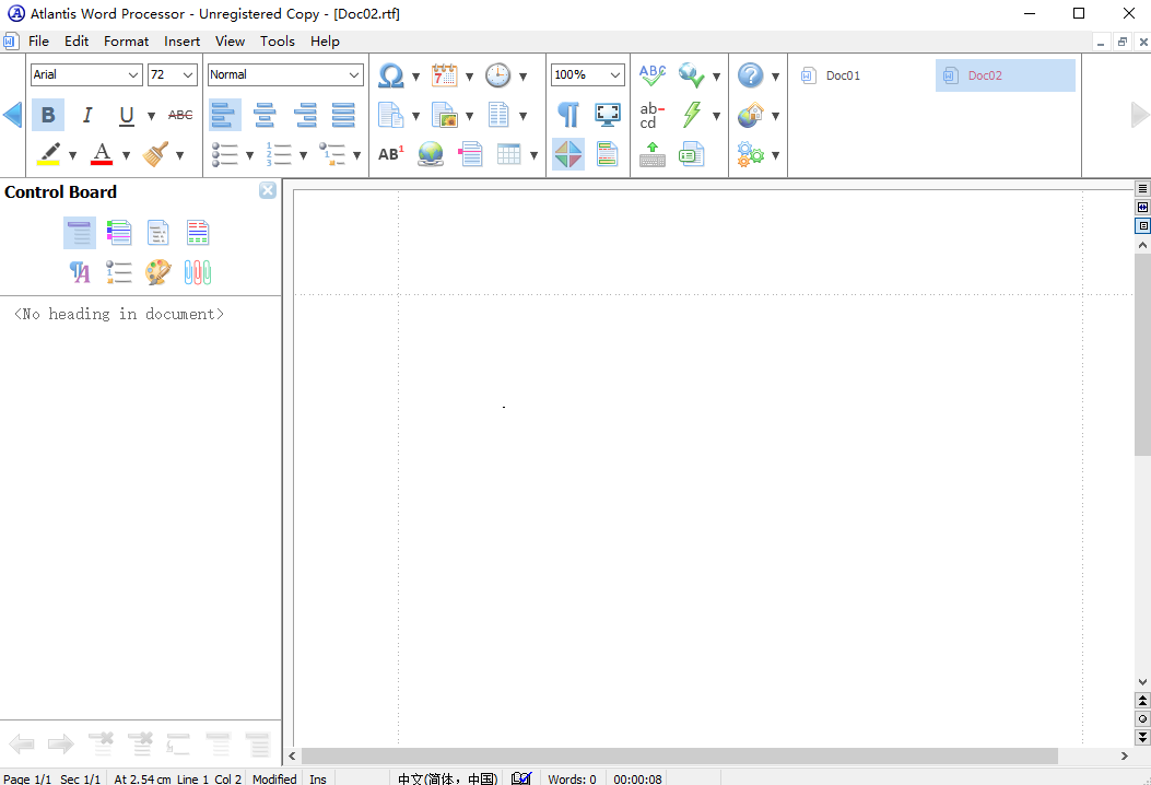 Atlantis Word Processor 3.2 界面预览