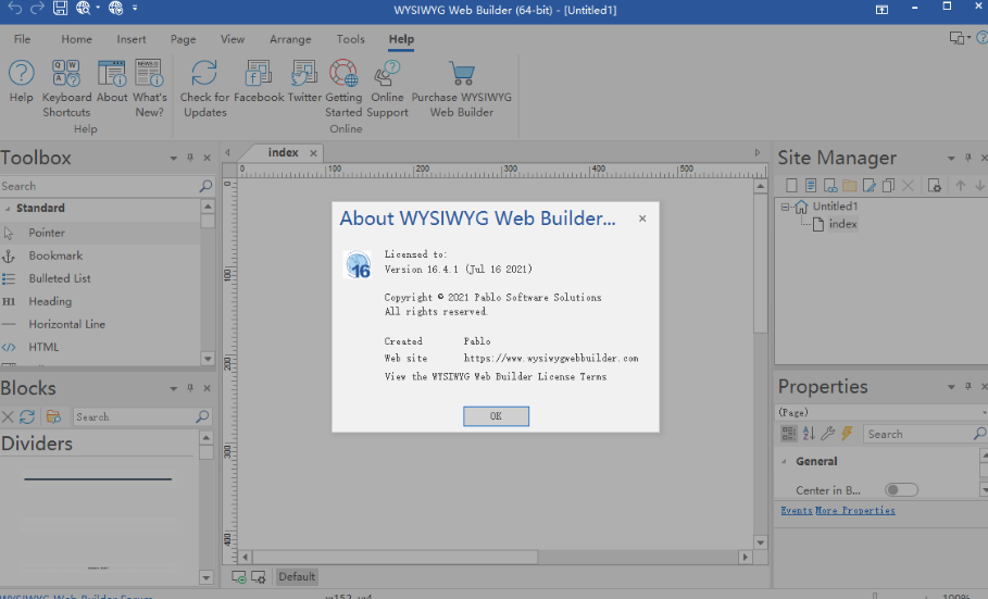 WYSIWYG Web Builder16 - 高效网站建设工具