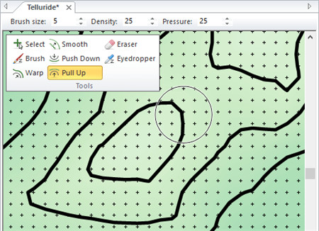 Golden Software Surfer 21轮廓编辑功能