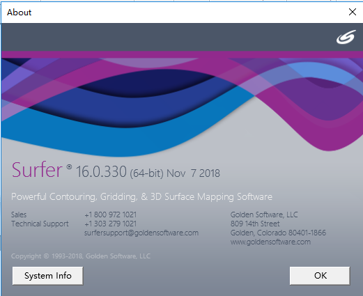Golden Software Surfer 16三维建模绘图软件绿色破解版免费下载