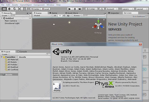 Unity 3D 5.6游戏开发引擎