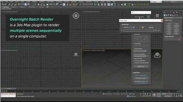3Dmax批量渲染插件 Overnight Batch Render