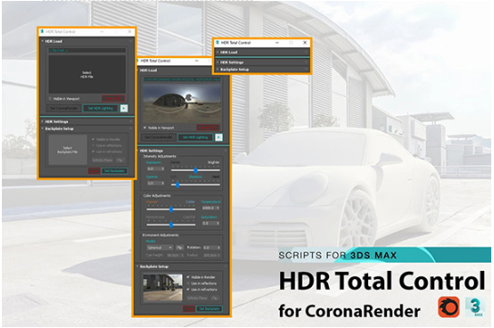 3dmax插件HDR Total Control V2.5下载