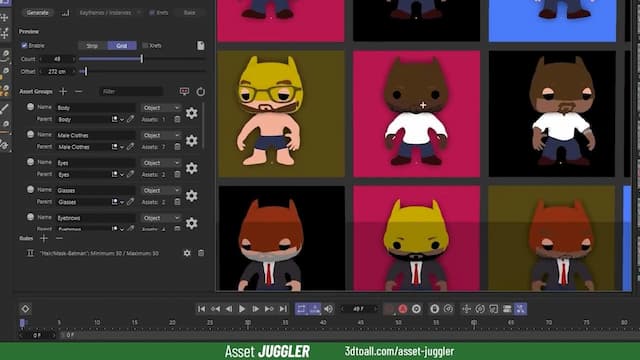 Asset Juggler 1.3 插件预览