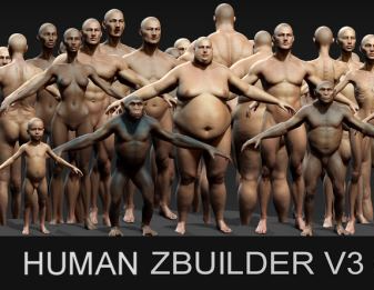 【Zbrush插件人体生物模型下载】Human ZBuild