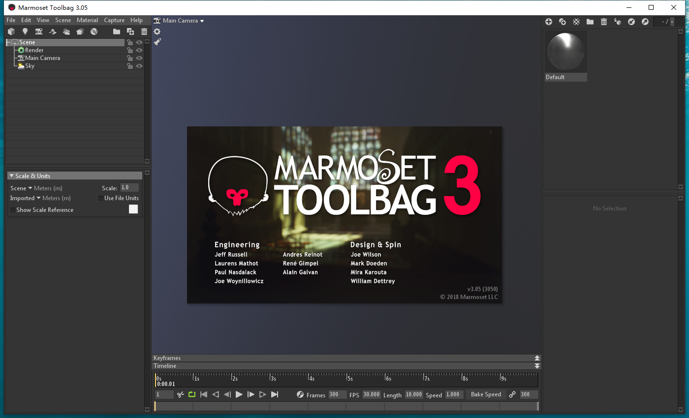 八猴渲染器3.05【Marmoset Toolbag 3.05】