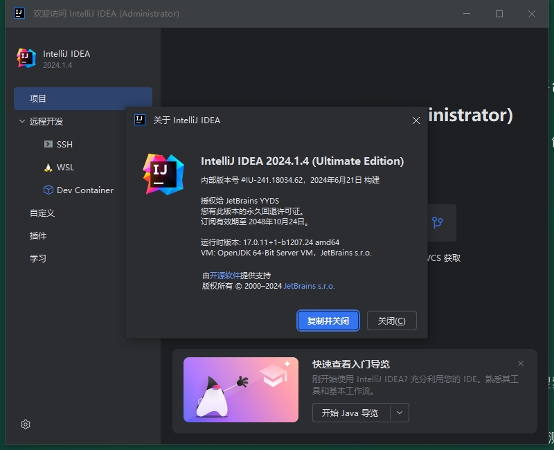 IntelliJ IDEA 2024.1.4功能展示