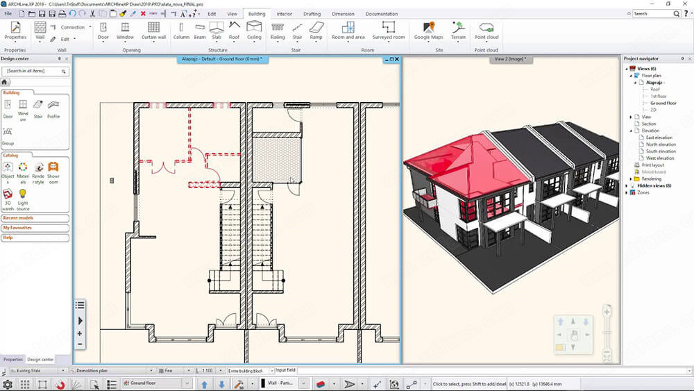 ARCHLine.XP 2019建筑模型设计软件高级功能展示