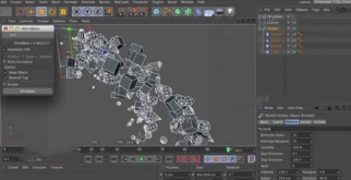 C4D粒子烘焙到关键帧插件：Nitro4D NitroBake v2.02