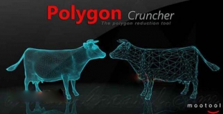 C4D减面优化插件：Mootools PolygonCruncher Commandline Lic v11.51