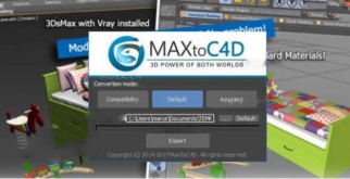 C4D场景模型导入插件：MaxToC4D v3.01