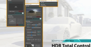 【3dmax插件】HDR Total Control V2.5 for 3Ds Max & Corona（3DS MAX HDRI高动态控制插件）下载