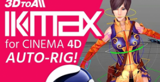 【C4D插件】C4D模型快速绑定插件 3DtoAll IKMAX v2.3 for Cinema 4D R15-R26 英文破解版下载